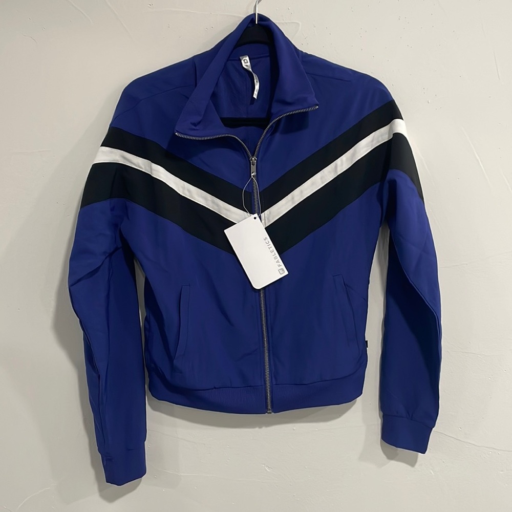 NWT Fabletics Augustus Blue Zip Up Jacket Size Small